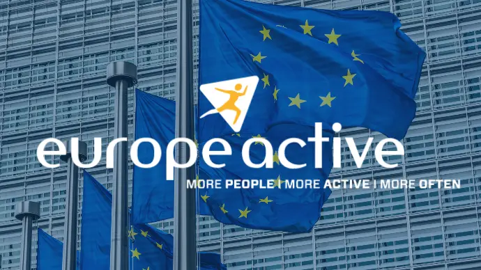 EuropeActive and EU flag EuropeActive and EU flag